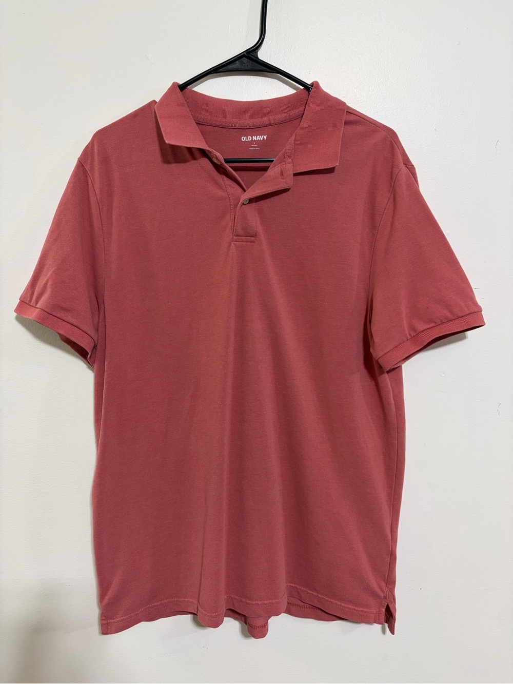 Old Navy Men's Dusty Rose Polo Shirt